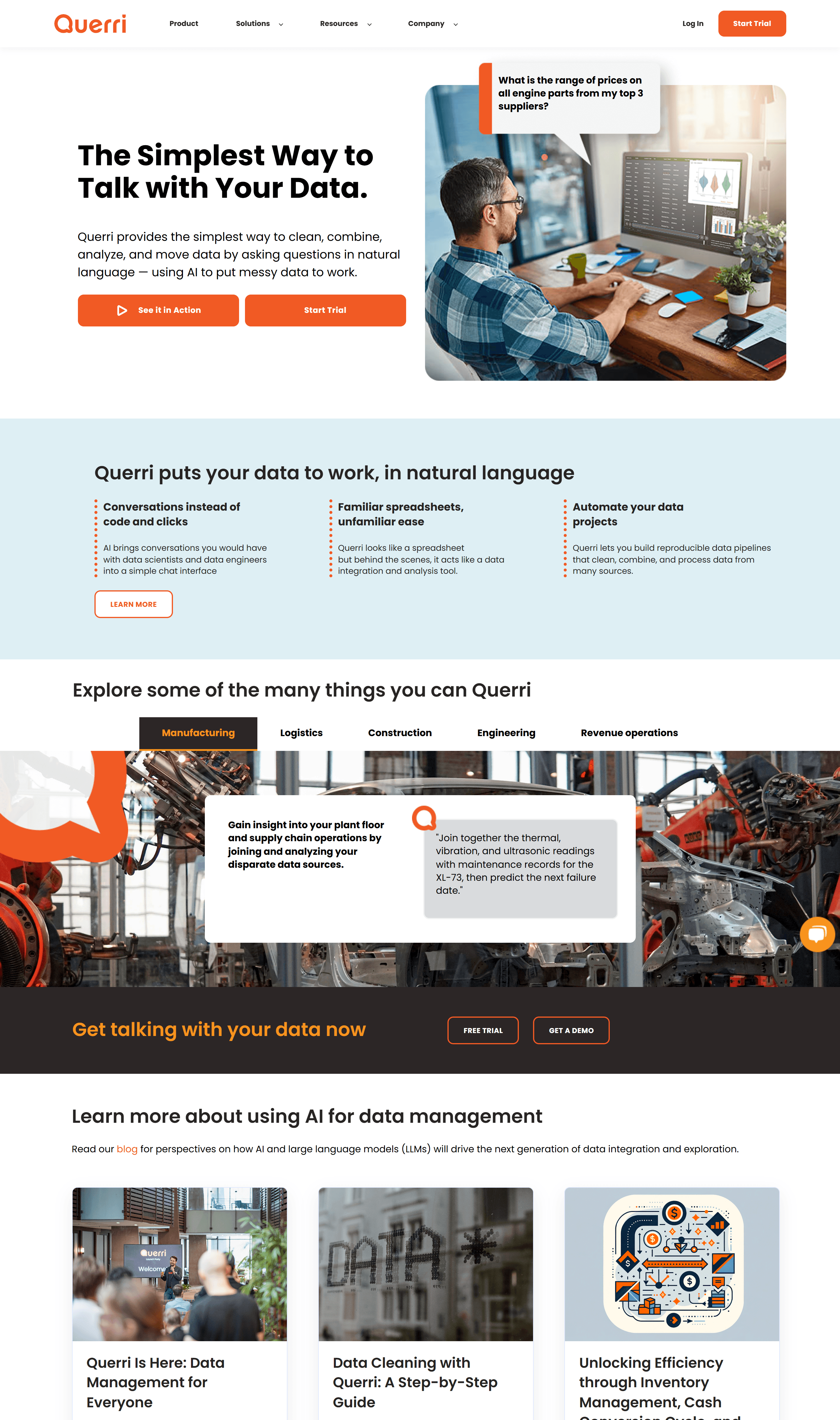 Querri — Dynamic Analytics Platform (Contract Role) - Built custom HubSpot CMS solutions, improved site speed by 35%, and increased mobile engagement by 40%.