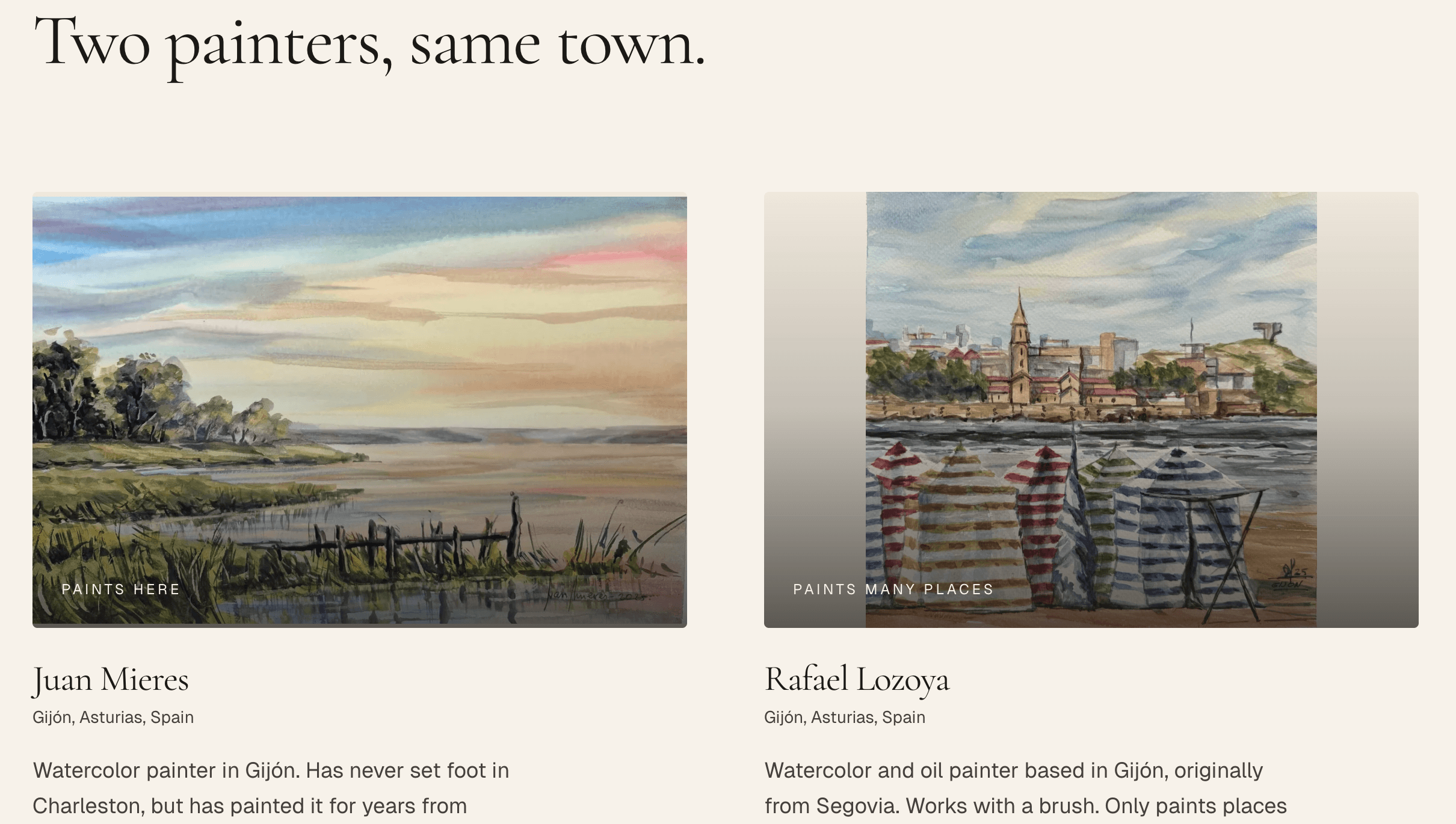 Tinta Gallery: Spanish Watercolor Gallery (2026) project screenshot